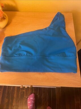 lululemon athletica One-Shoulder Teal Active Bra